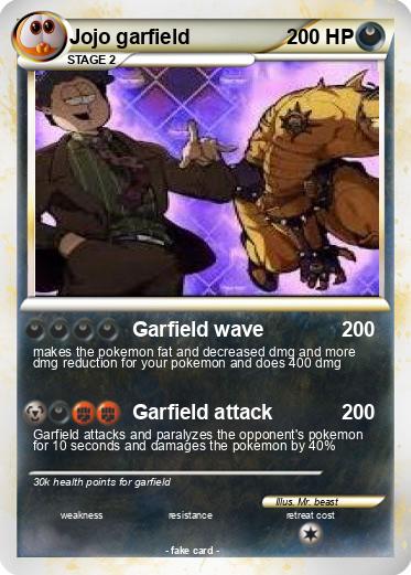 Pokemon Jojo garfield
