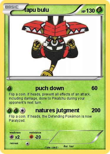 Pokemon tapu bulu