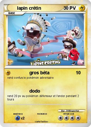 Pokemon lapin crétin