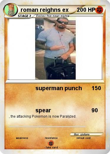 Pokemon roman reighns ex