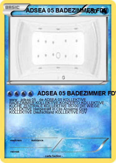 Pokemon ADSEA 05 BADEZIMMER FDV