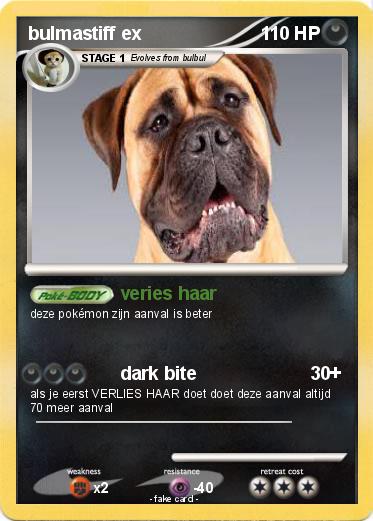 Pokemon bulmastiff ex