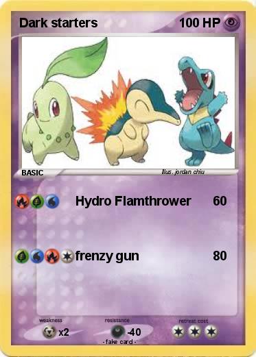 Pokemon Dark starters