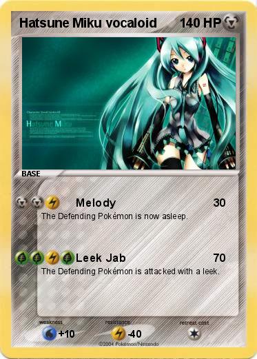 Pokemon Hatsune Miku vocaloid