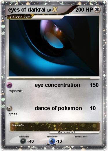 Pokemon eyes of darkrai