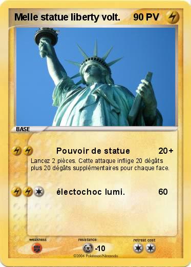 Pokemon Melle statue liberty volt.