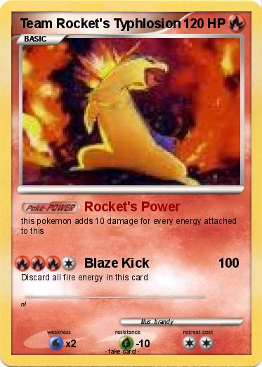 Pokemon Team Rocket's Typhlosion