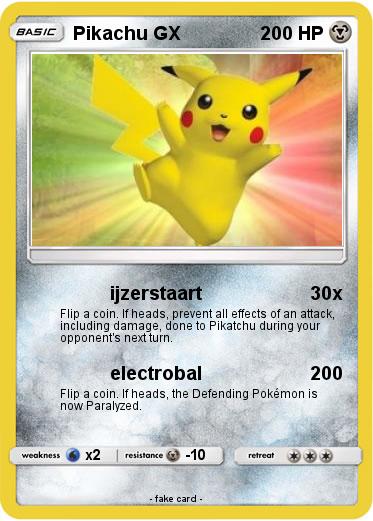 Pokemon Pikachu GX