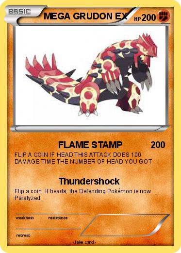 Pokemon MEGA GRUDON EX