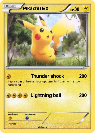 Pokemon Pikachu EX