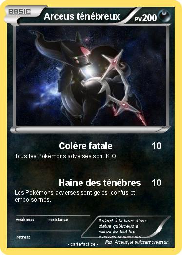 Pokemon Arceus ténébreux