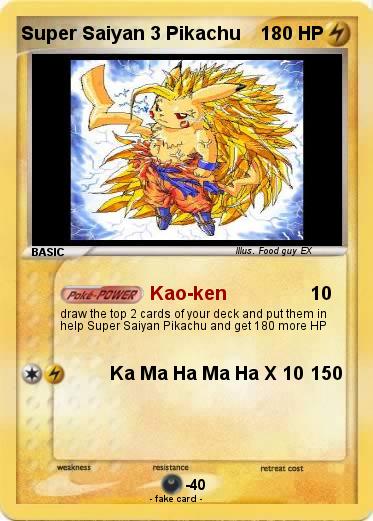 Pokemon Super Saiyan 3 Pikachu