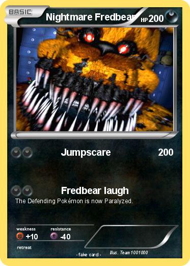 Pokemon Nightmare Fredbear