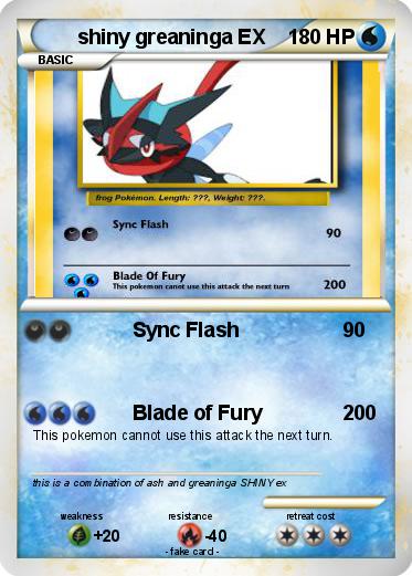 Pokemon shiny greaninga EX
