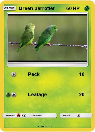 Pokemon Green parrotlet
