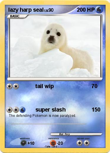 Pokemon lazy harp seal