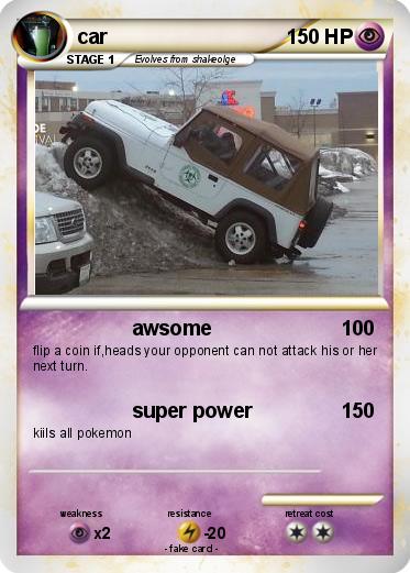 Pokemon car