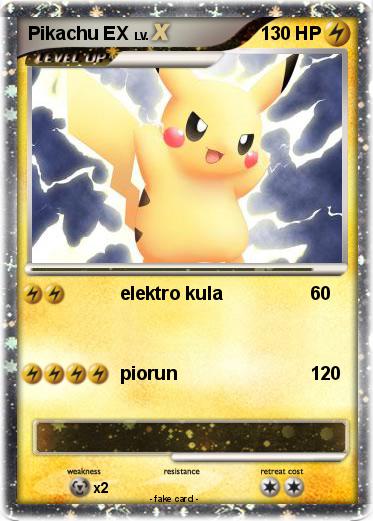 Pokemon Pikachu EX