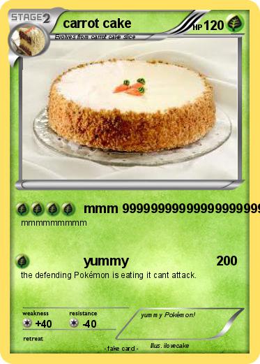 Pokemon carrot cake