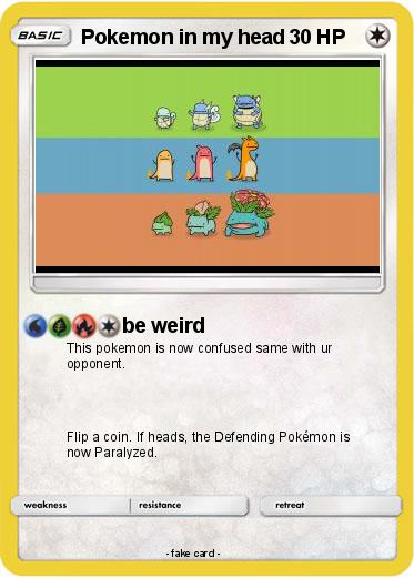 Pokemon Pokemon in my head