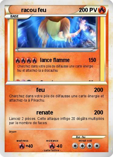 Pokemon racou feu