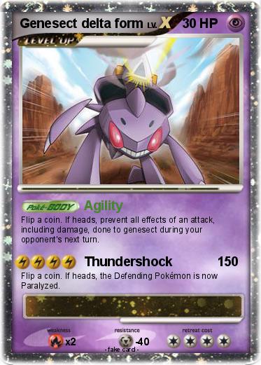 Pokemon Genesect delta form