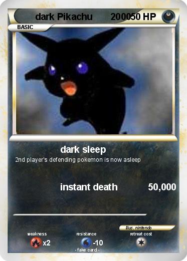 Pokemon dark Pikachu       2000