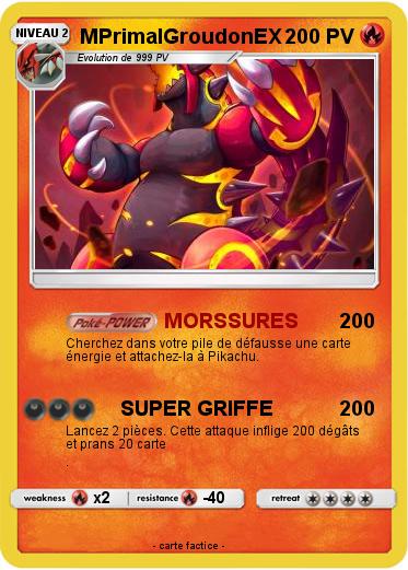 Pokemon MPrimalGroudonEX