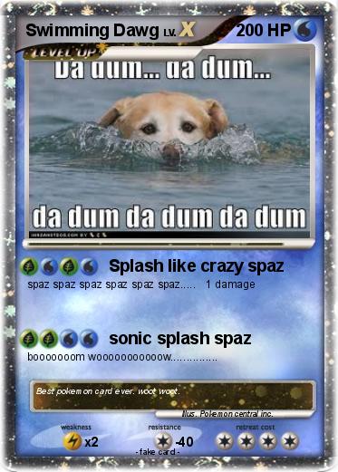 Pokemon Swimming Dawg