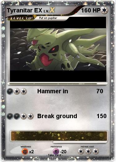 Pokemon Tyranitar EX