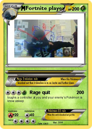 Pokemon Fortnite player