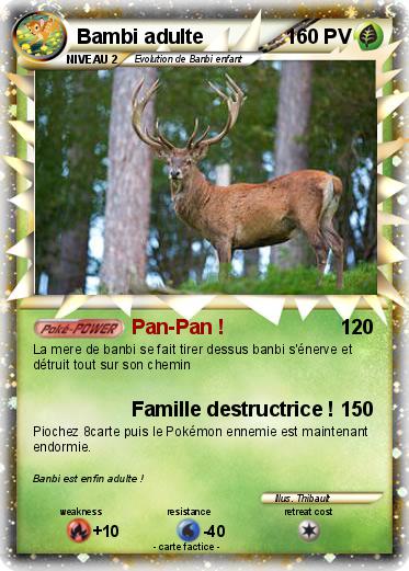 Pokemon Bambi adulte