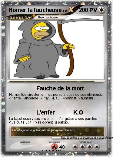 Pokemon Homer la faucheuse
