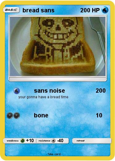 Pokemon bread sans
