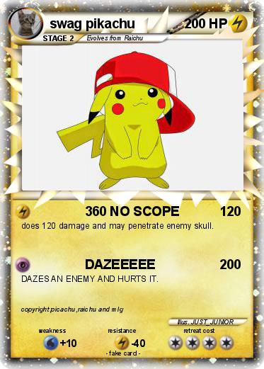 Pokemon swag pikachu