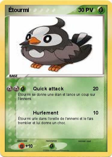 Pokemon Étourmi