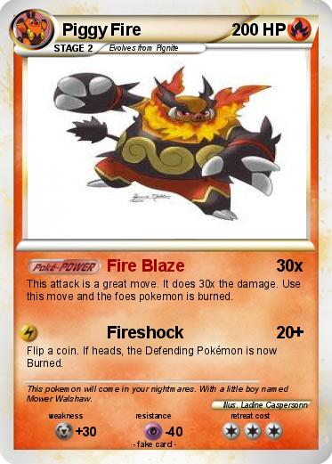 Pokemon Piggy Fire