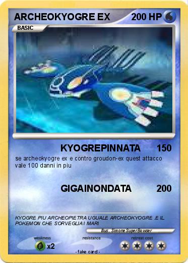 Pokemon ARCHEOKYOGRE EX
