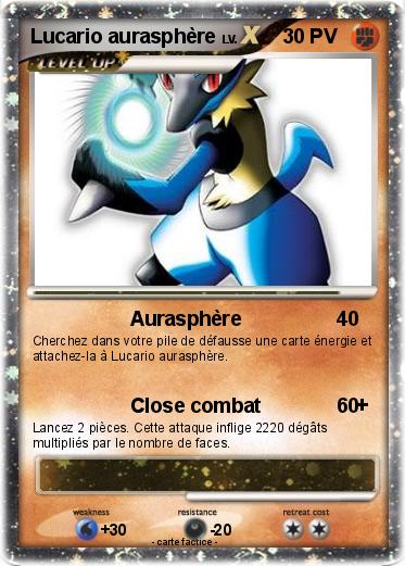 Pokemon Lucario aurasphère