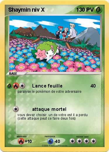 Pokemon Shaymin niv X