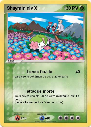 Pokemon Shaymin niv X