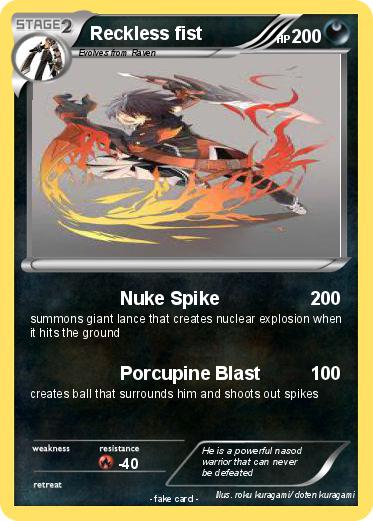 Pokemon Reckless fist