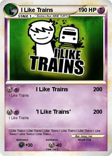 Pokemon I Like Trains