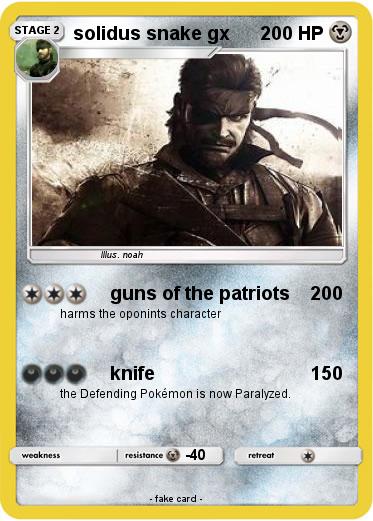 Pokemon solidus snake gx