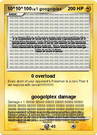 Pokemon 10^10^100