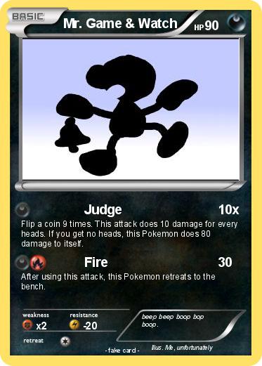 Pokemon Mr. Game & Watch