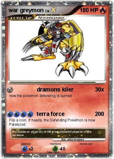 Pokemon war greymon
