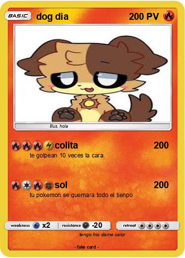 Pokemon dog dia