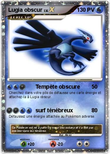 Pokemon Lugia obscur