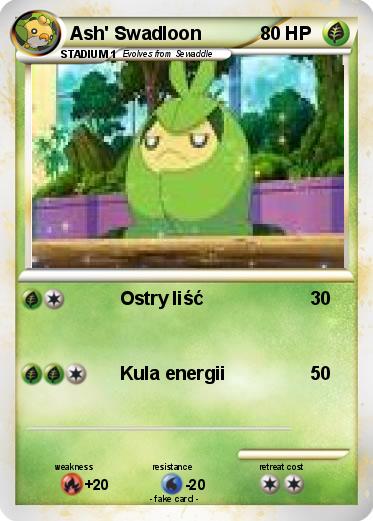 Pokemon Ash' Swadloon